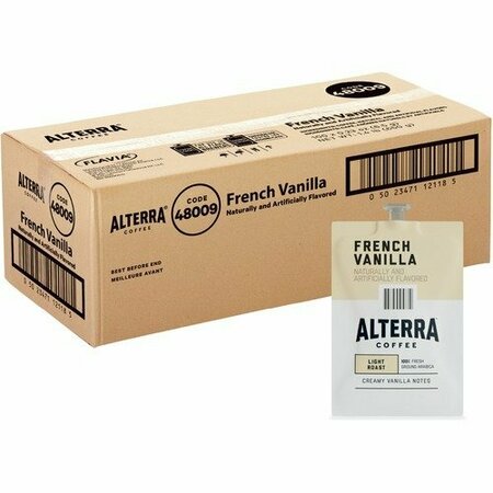 LAVAZZA Alterra Coffee Freshpacks, French Vanilla, Black, 100PK LAV48009
